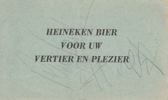 Golden Earring show ticket#707 June 25 1983 Volendam - Feestpaviljoen Slobbeland (Signed on backside)